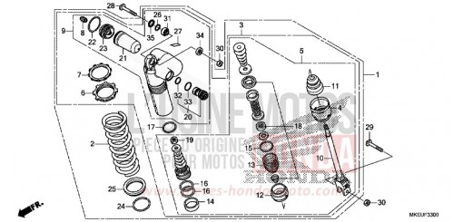 REAR CUSHION CRF450LK de 2019